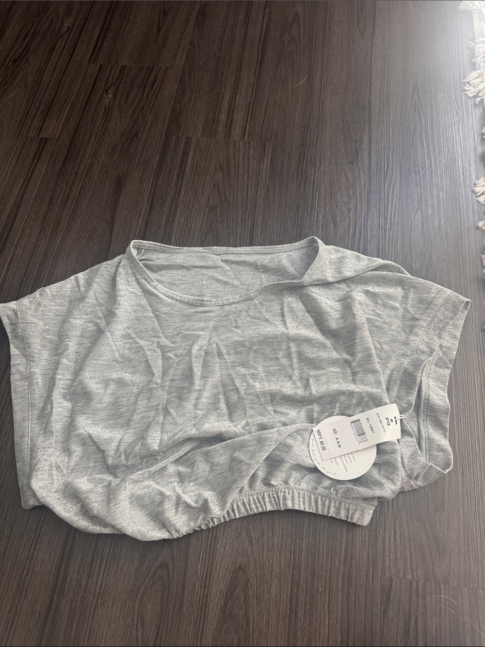 PQ Swim Silver Gray Cropped Women's Top